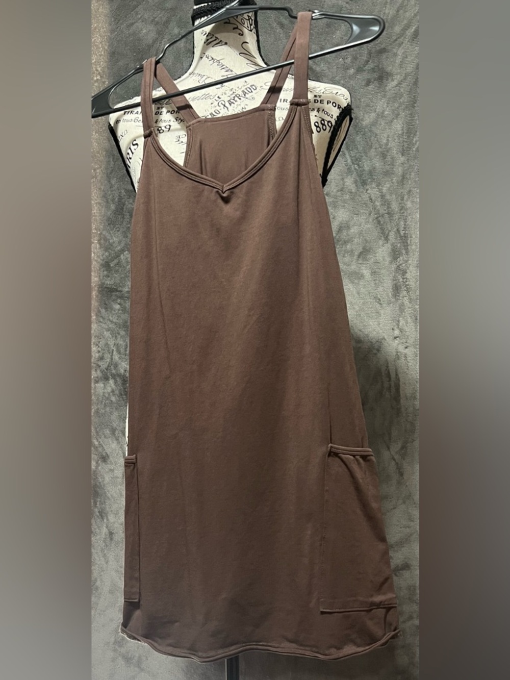 Women’s Coffee Athletic Dress With Body Shaper Attached Inside NWOT Size M - Picture 9 of 10